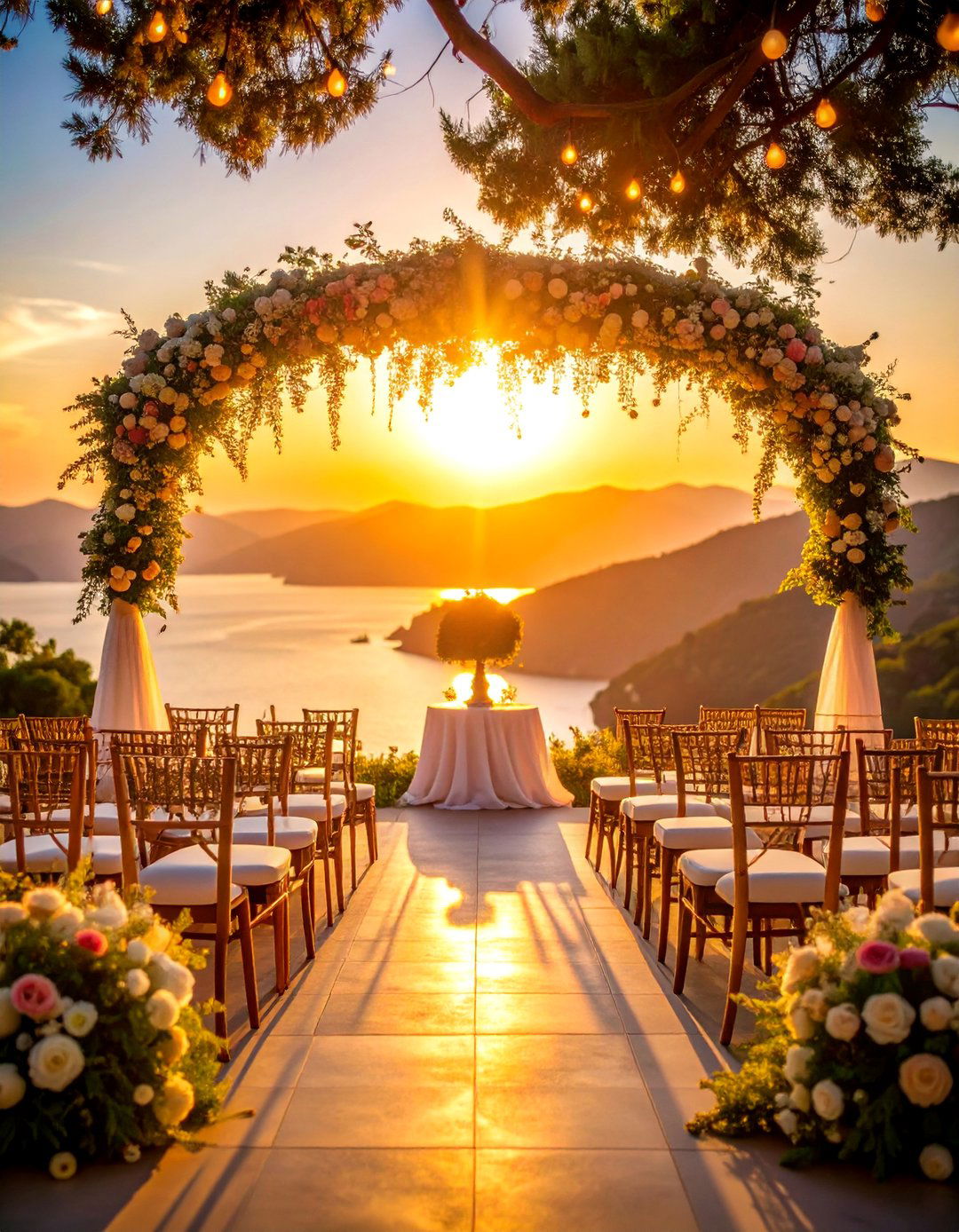 Sunset Ceremony Timing with Golden Hour Romance - 25 Romantic Wedding Ideas