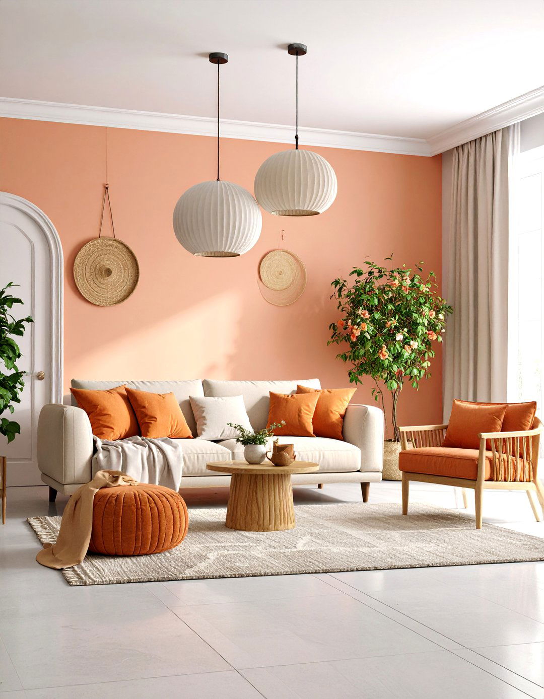 Sunset Color Palette Great Room - 25 Hawaiian Interior Design Ideas