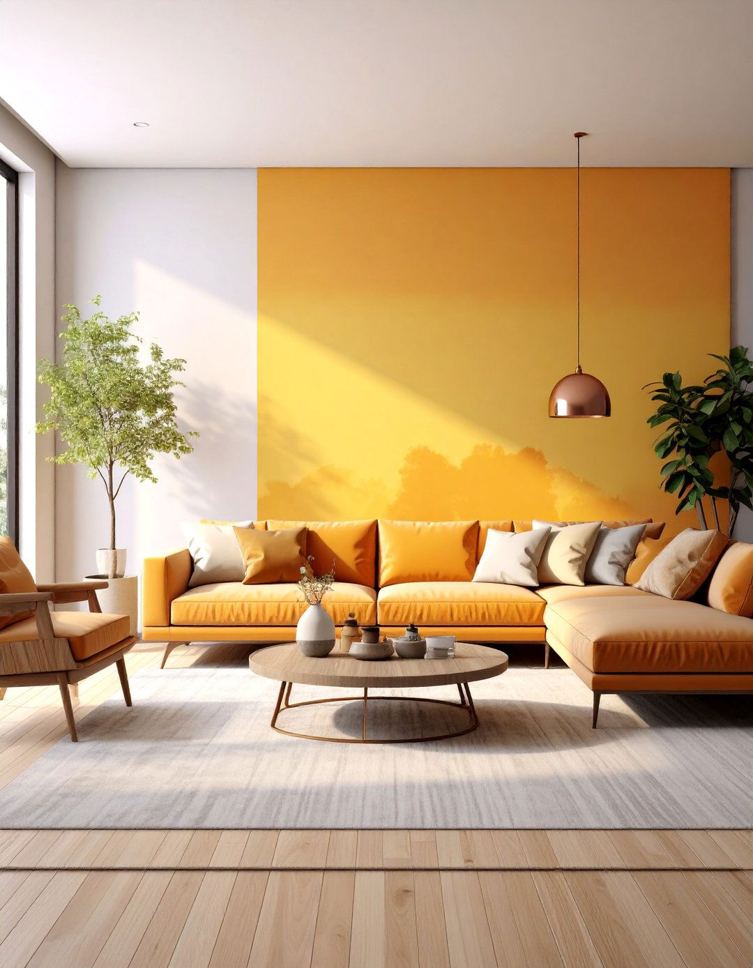 Sunset Inspired Ombre Wall Art - 25 Boho Wall Decor Ideas