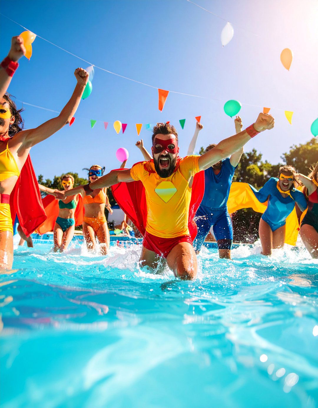 Superhero Action Pool Party - 25 Pool Party Ideas