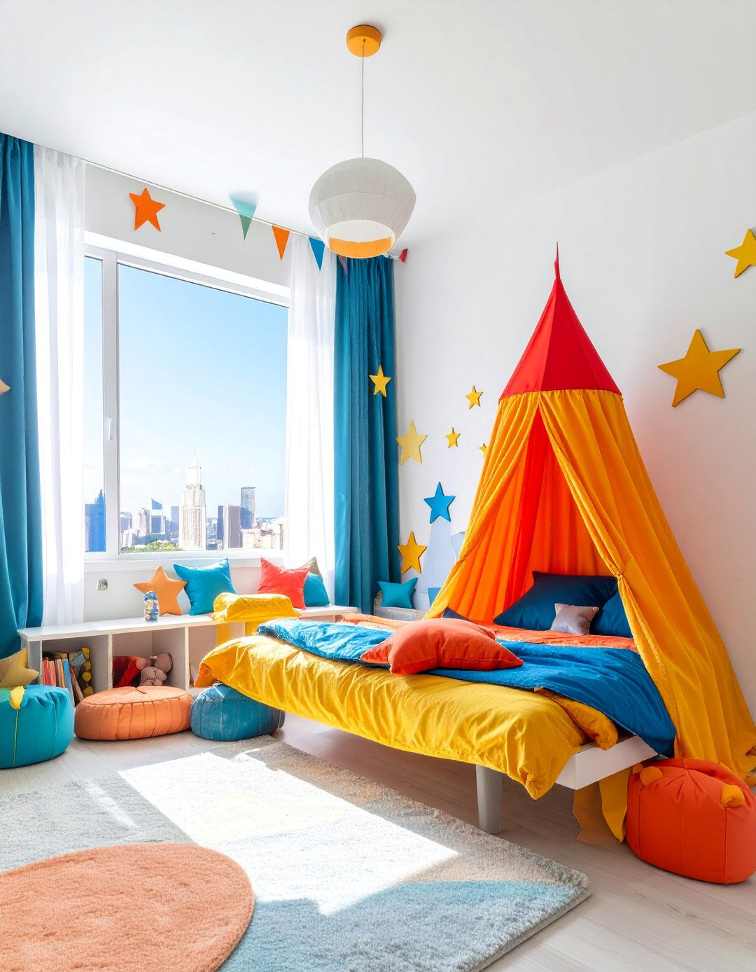 Superhero Headquarters with Bold Action Elements - 25 Toddler Room Ideas