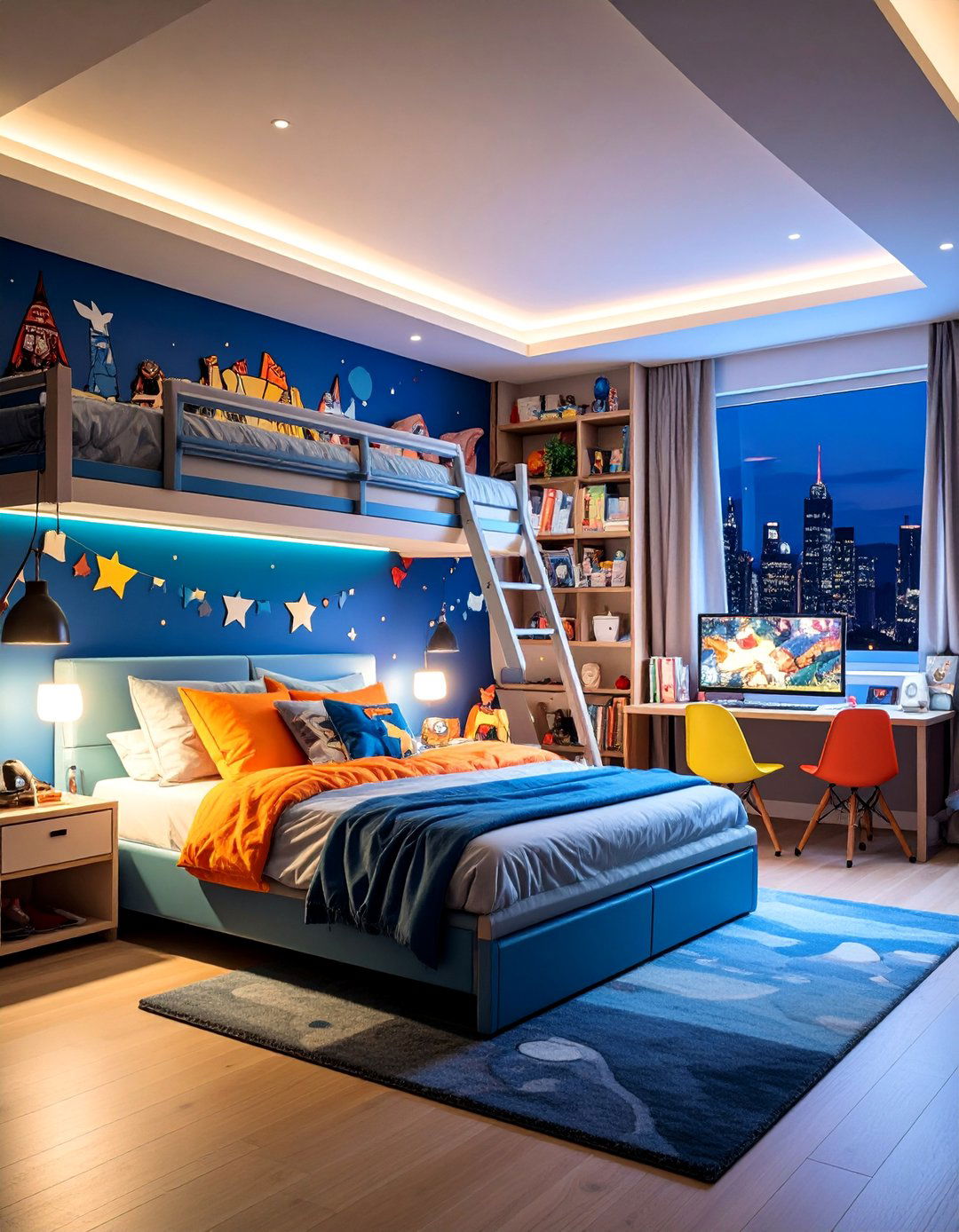 Superhero Training Academy with Comic Book Style - 25 Boys Room Ideas
