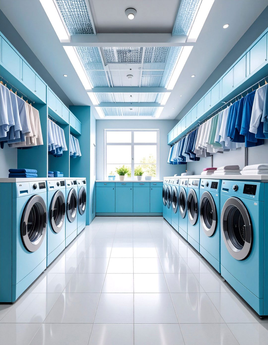 Suspended Storage Nets for Lightweight Items - 25 Laundry Room Storage Ideas