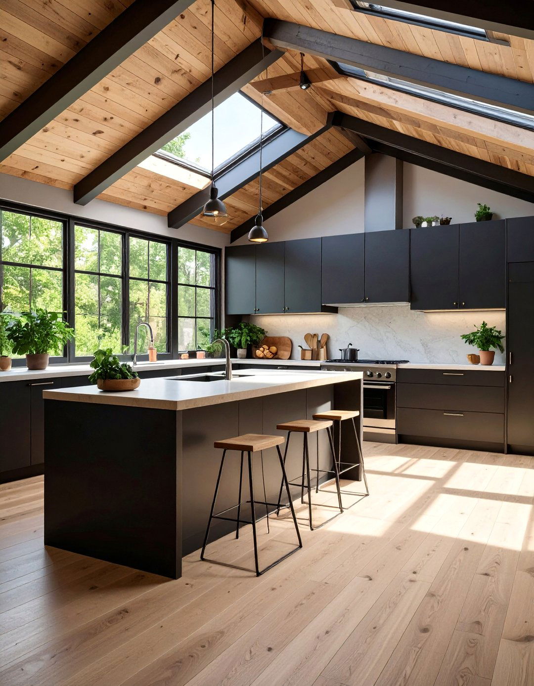 Sustainable Black Kitchen Cabinets With White Countertops - 25 Black Kitchen Cabinets With White Countertops