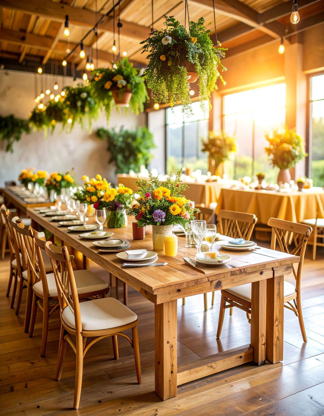 Sustainable Eco Chic Reception - 25 Wedding Reception Ideas