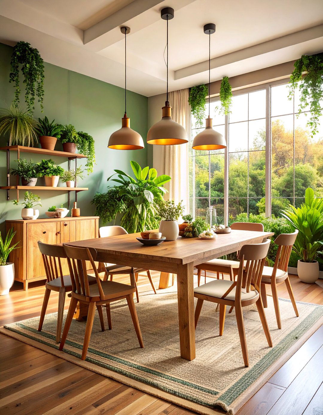Sustainable Eco Friendly Dining Room with Reclaimed Materials - 25 Modern Dining Room Ideas