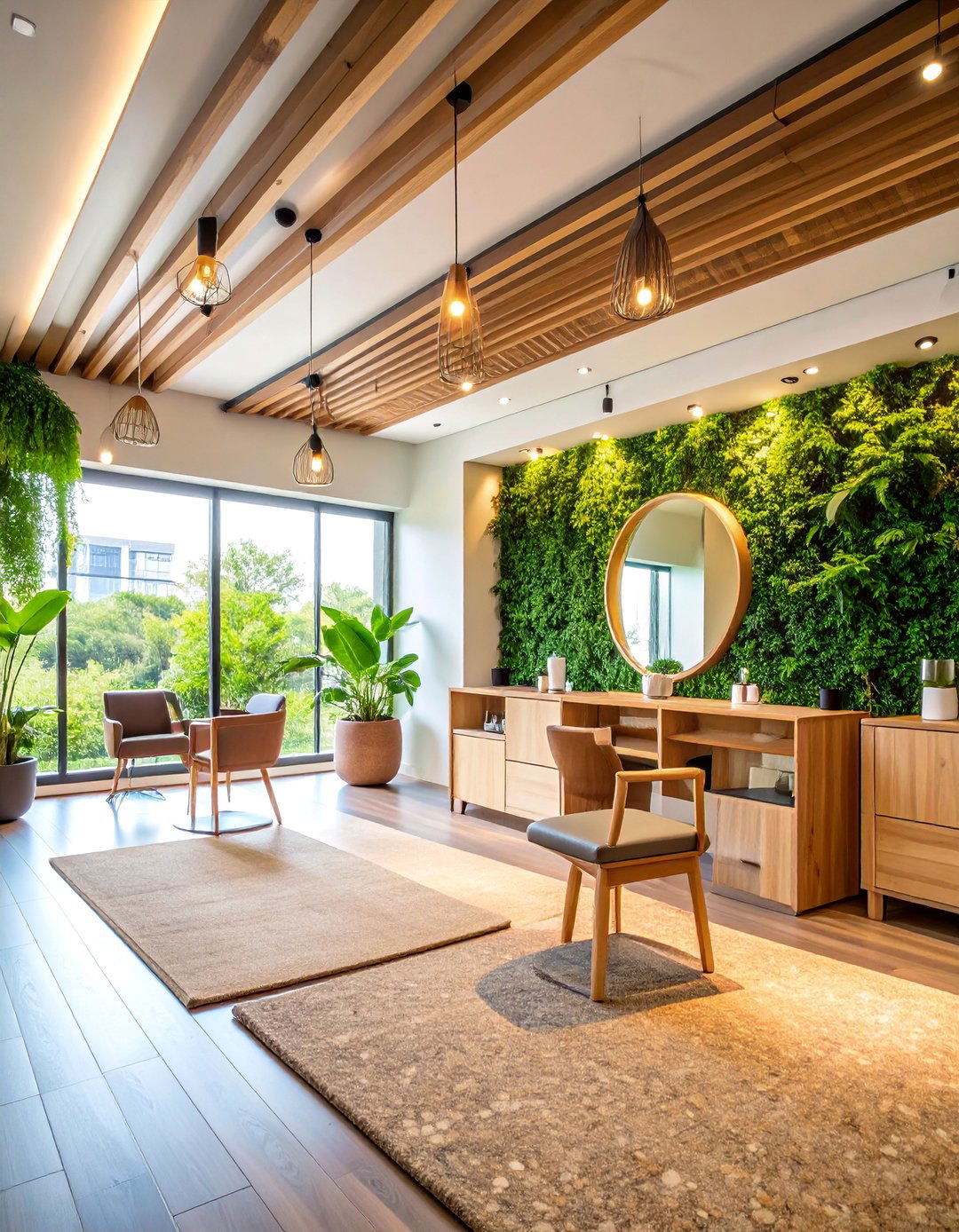 Sustainable Eco Friendly Green Salon - 25 Salon Interior Design Ideas
