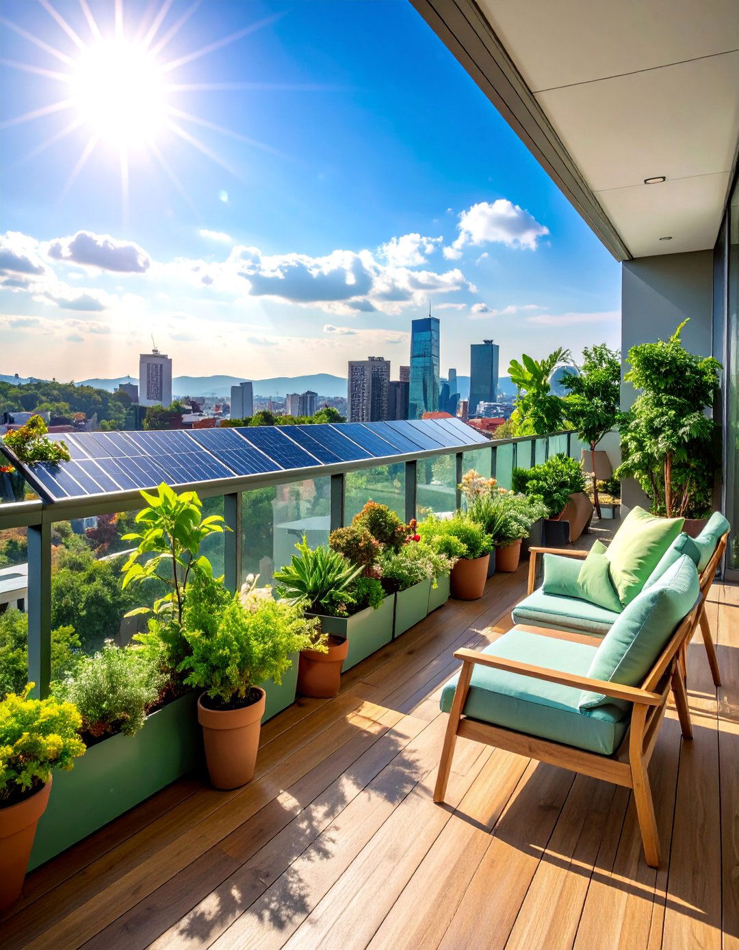 Sustainable Eco Friendly Haven - 25 Penthouse Balcony Ideas