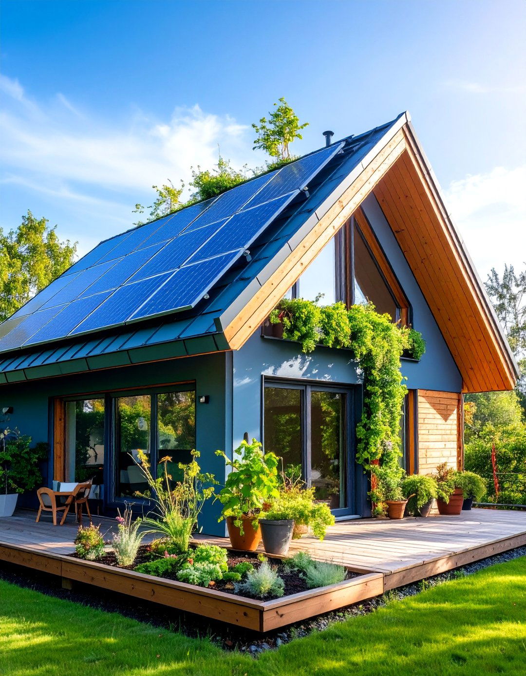 Sustainable Green Roof Dormer with Living Systems - 25 Dormer Balcony Ideas