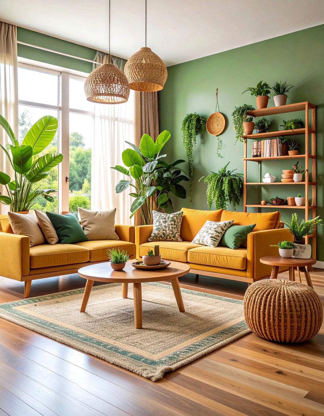 Sustainable Living Room with Eco Friendly Materials - 25 Living Room Design Ideas