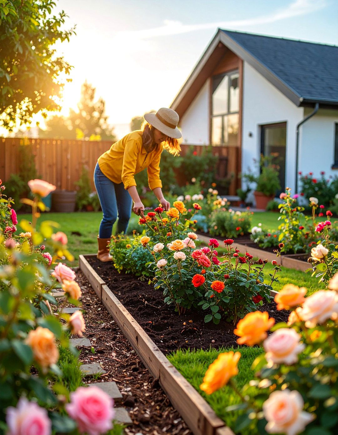 Sustainable Low Maintenance Rose Garden - 25 Rose Garden Ideas