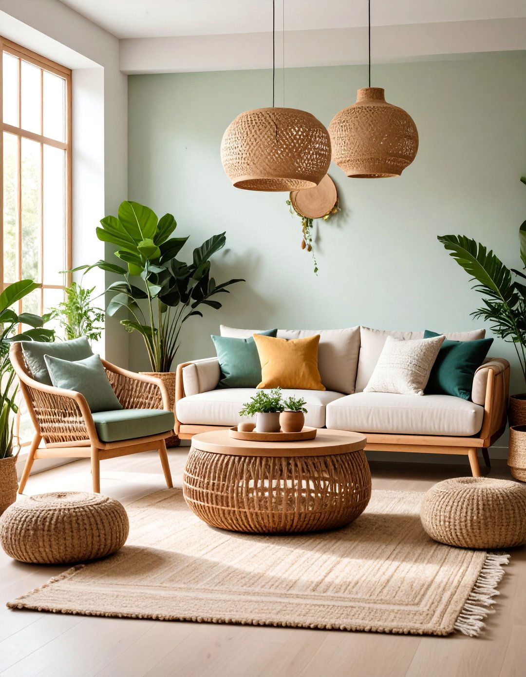 Sustainable Natural Materials - 25 Mismatched Sofas in Living Room Ideas