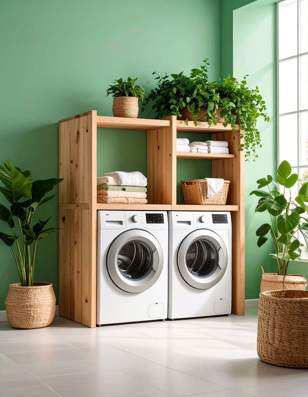 Sustainable Stackable Laundry Ecosystem - 25 Stackable Laundry Room Ideas
