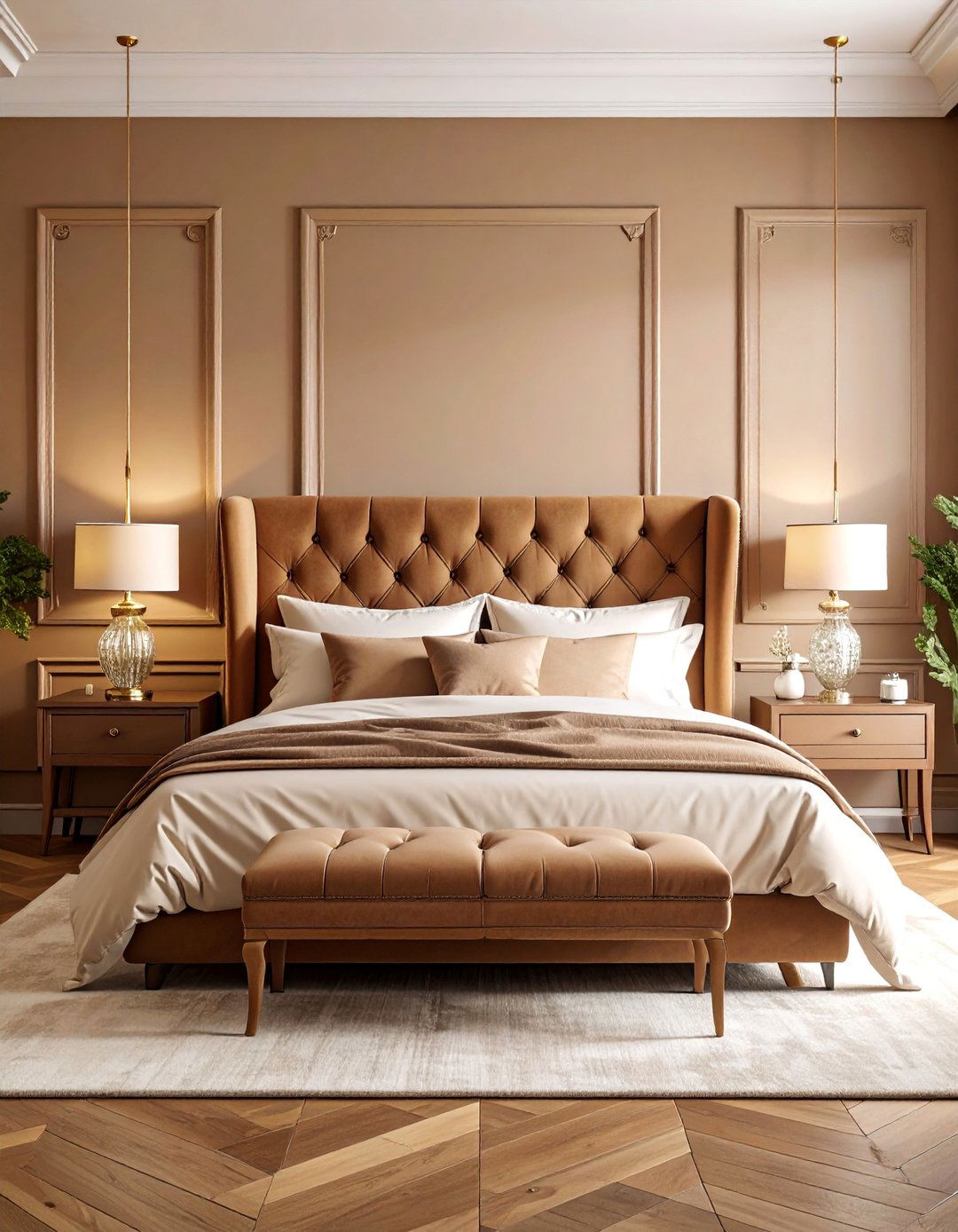 Swiss Coffee Master Suite with Romantic Touches - 25 Off-white Paint Colors for Room