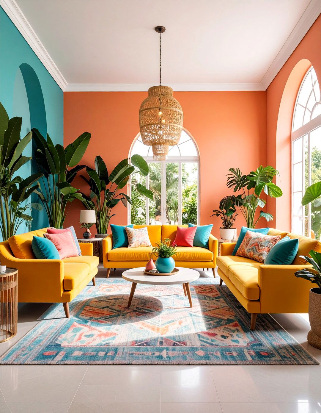 Symmetrical Layout Living Room with Balanced Design Elements - 25 Small Living Room Ideas