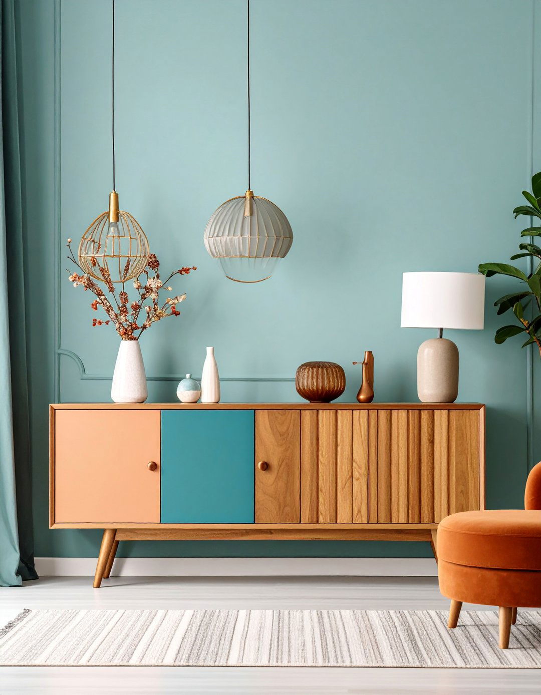 TV Console with Hidden Storage Solutions - 25 Tv Console Decor Ideas