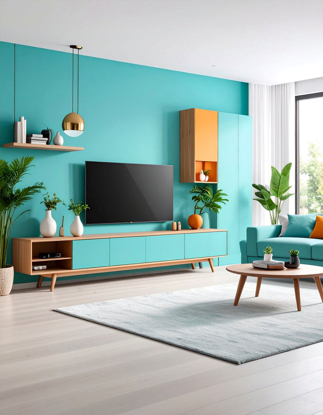 TV Console with Smart Storage Integration - 25 Tv Console Decor Ideas