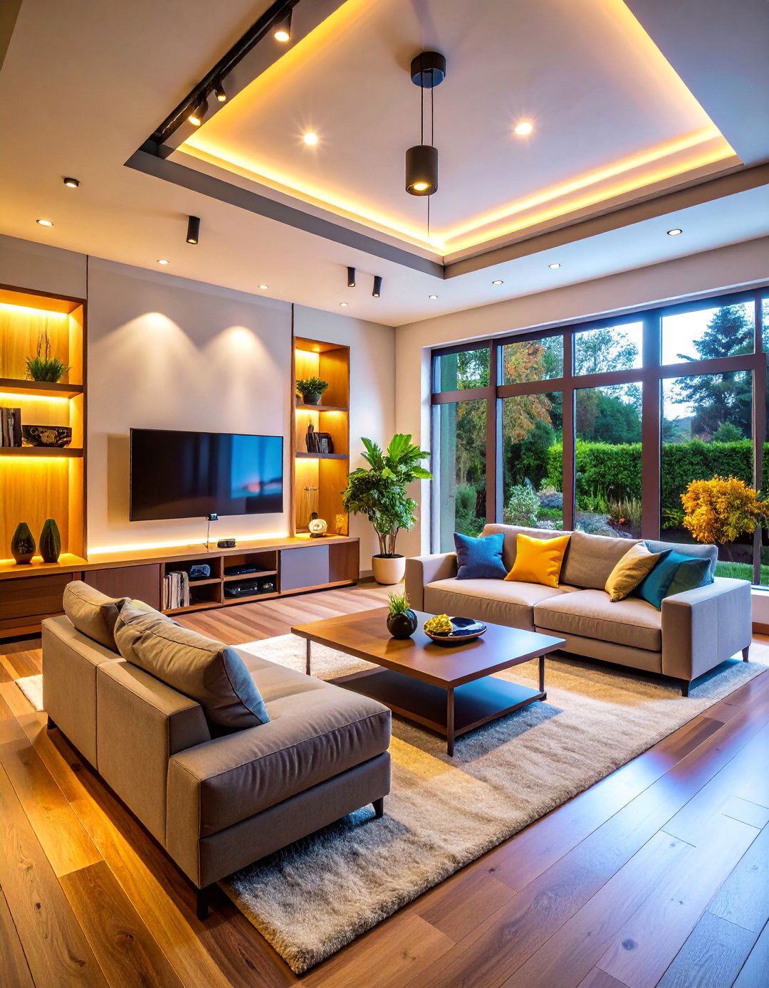 TV Gaming Center with Controller Storage - 25 Alcove Ideas