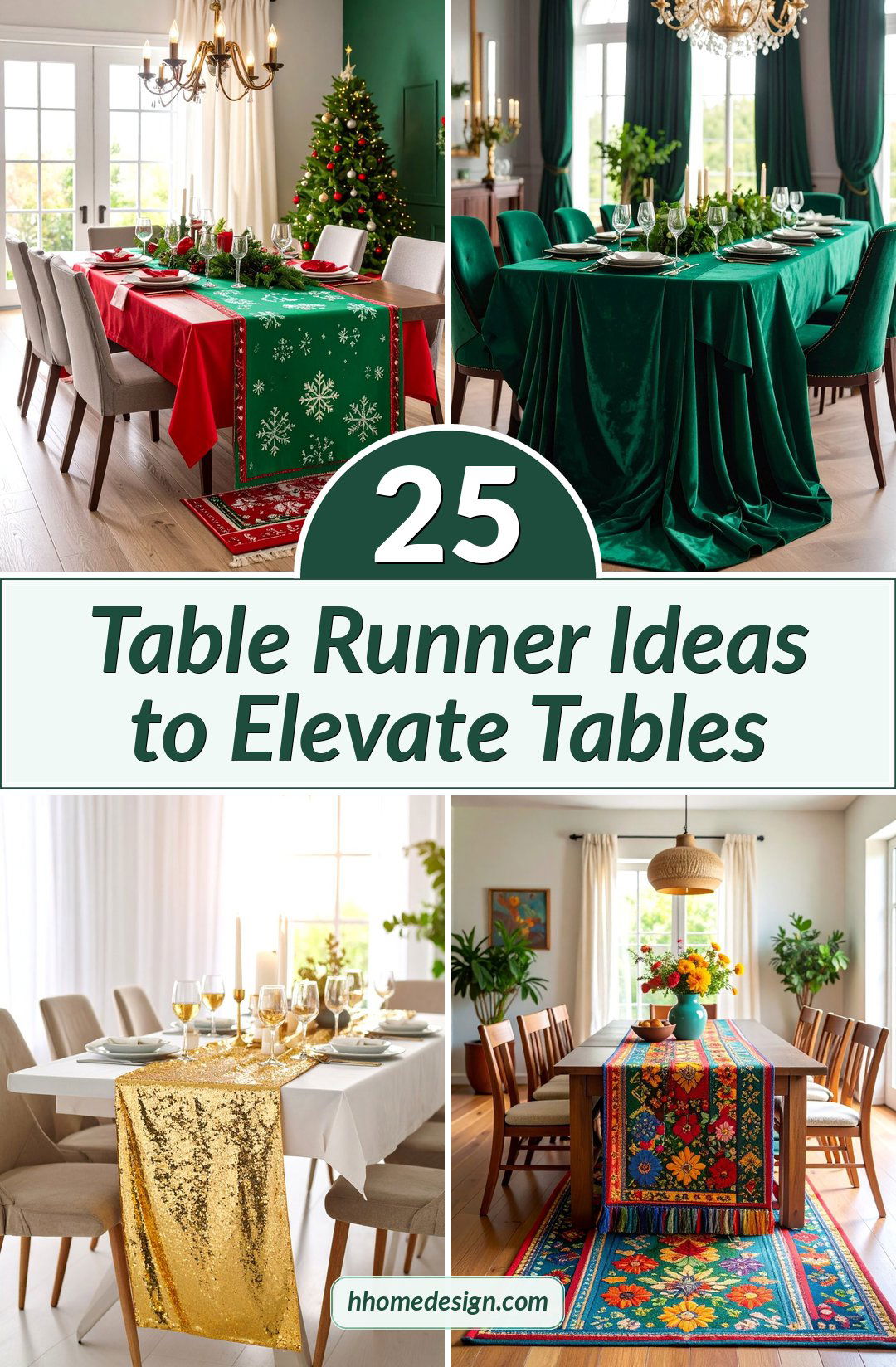 25 Table Runner Ideas to Elevate Tables