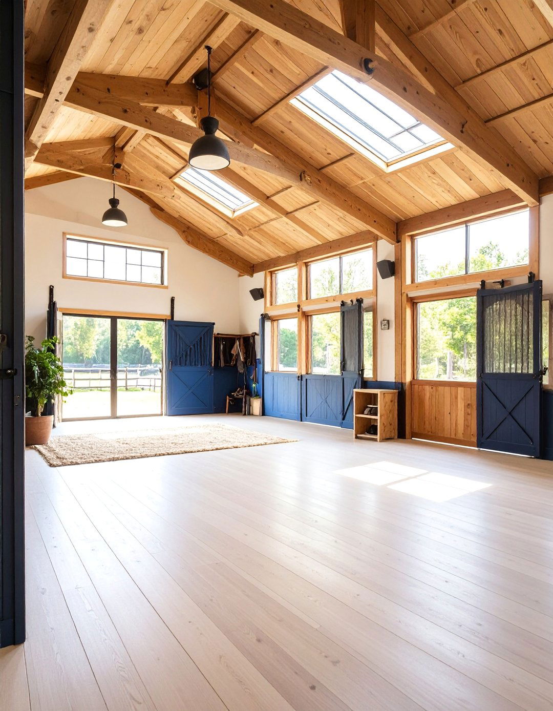 Tack Room with Natural Lighting Features - 25 Tack Room Ideas