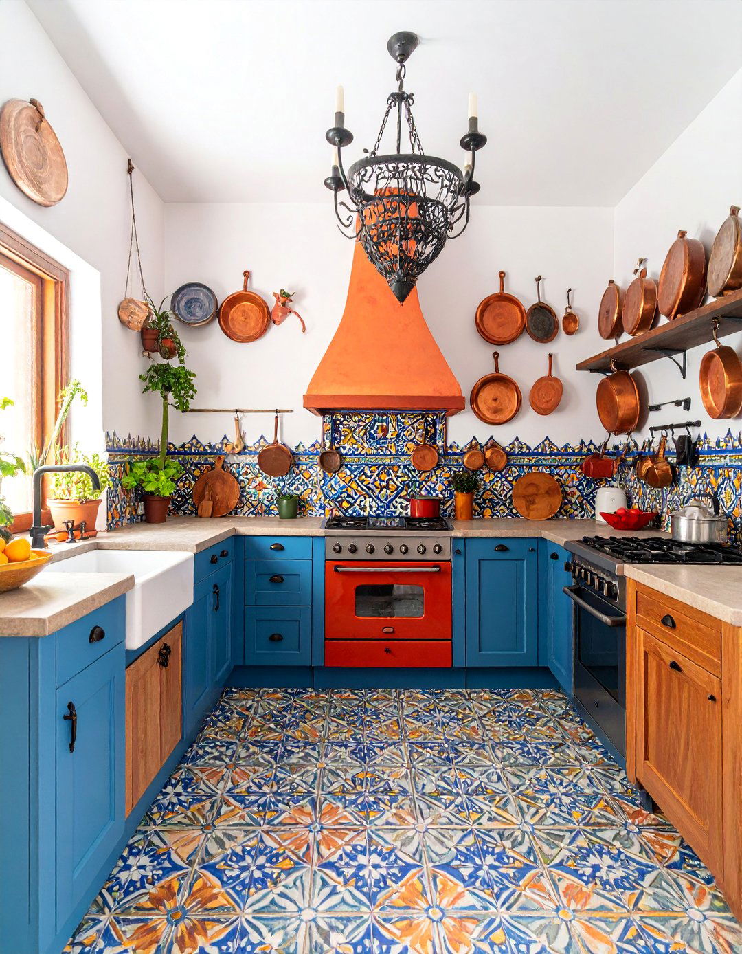 Talavera Tile Kitchen with Mexican Flair - 25 Southwestern Kitchen Ideas