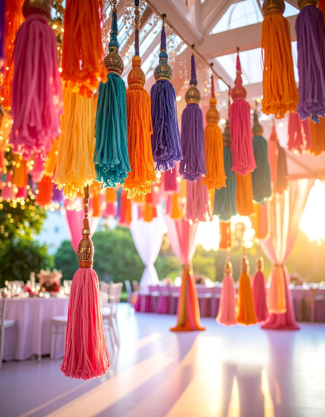 Tassel Garland Wedding Backdrop - 25 Wedding Backdrop Ideas