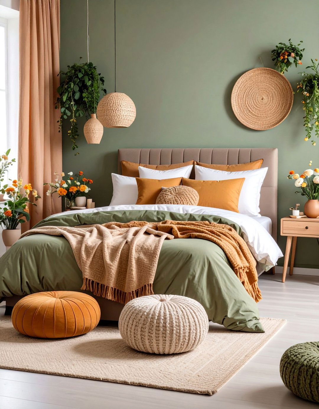 Taupe Four Season Bedroom with Adaptable Decor