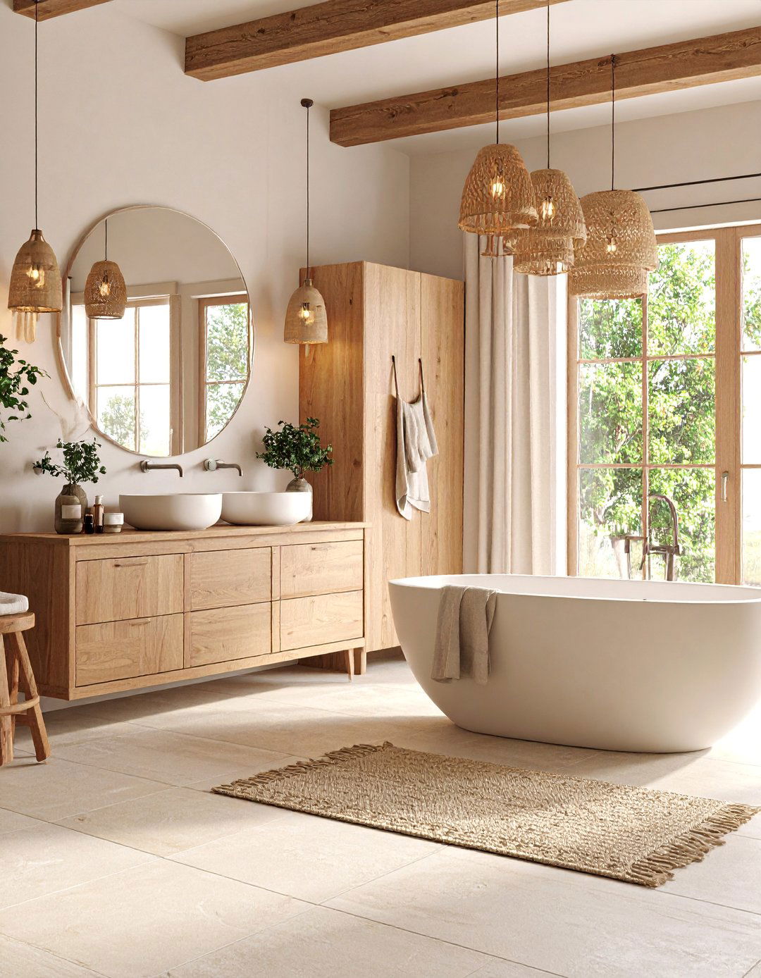 Taupe Sophistication Barndominium Bathroom with Neutral Elegance - 25 Barndominium Bathroom Ideas