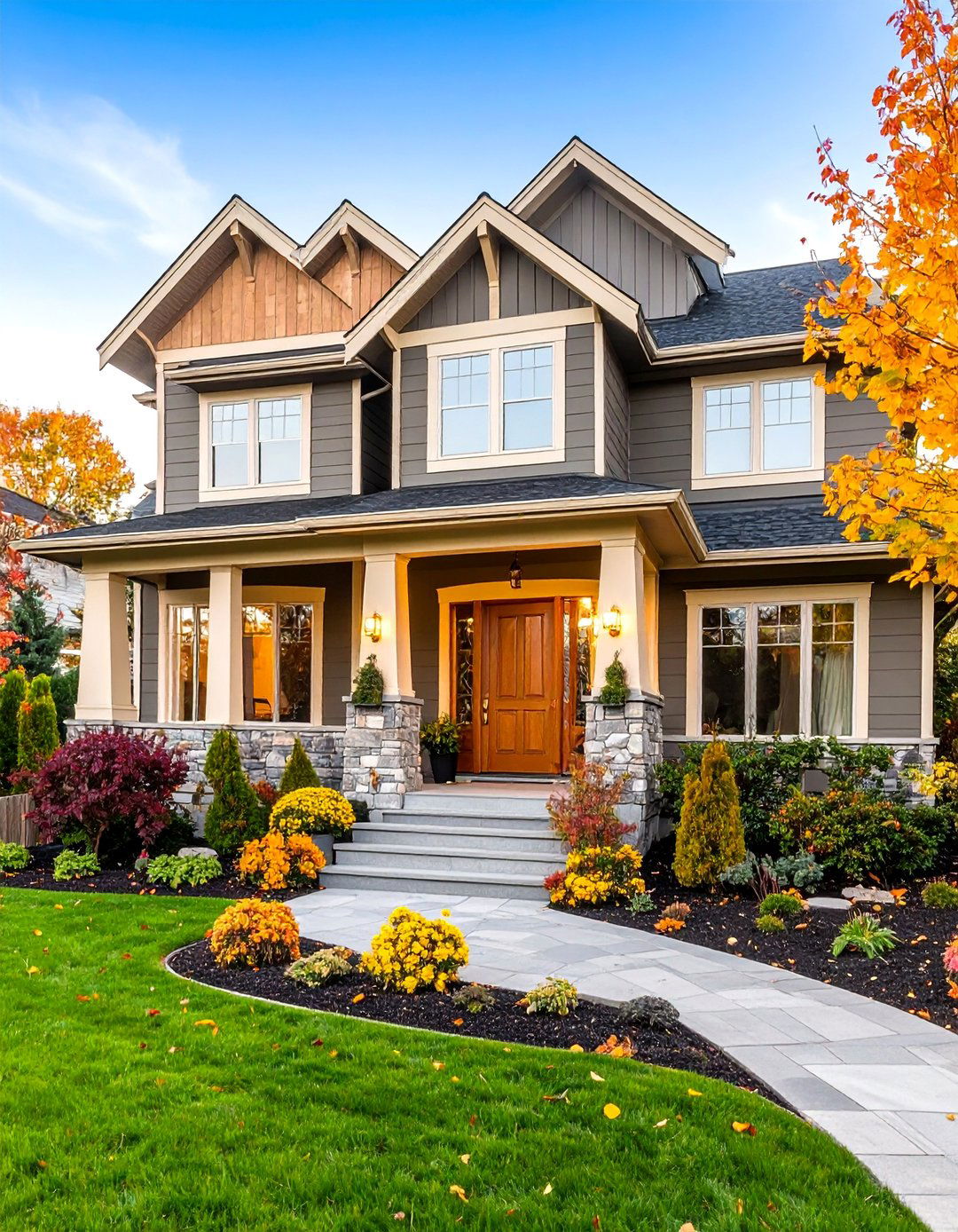 Taupe with Cream and Gold Luxury - 25 Exterior Taupe House Color Combinations