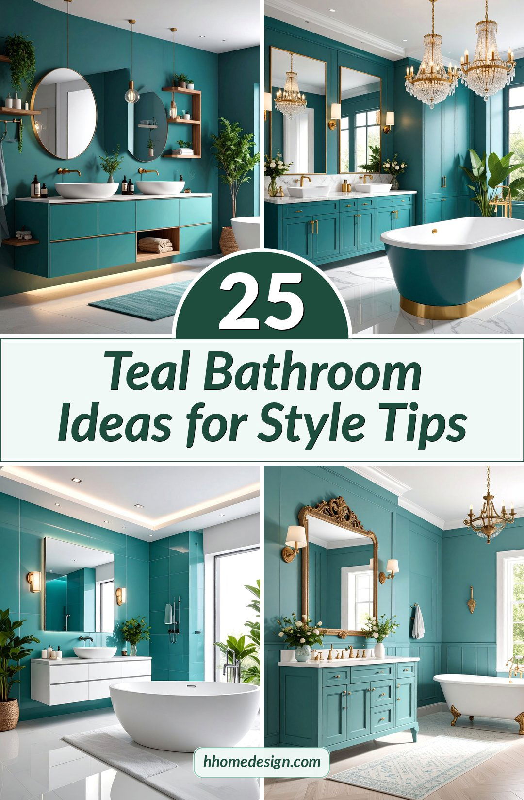 25 Teal Bathroom Ideas for Style Tips