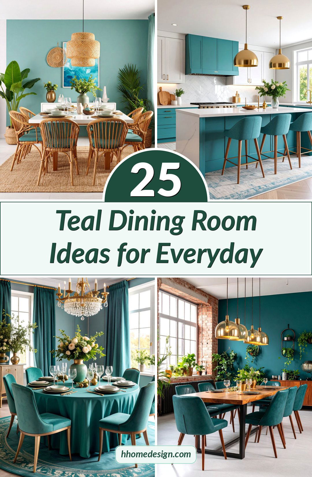 25 Teal Dining Room Ideas for Everyday