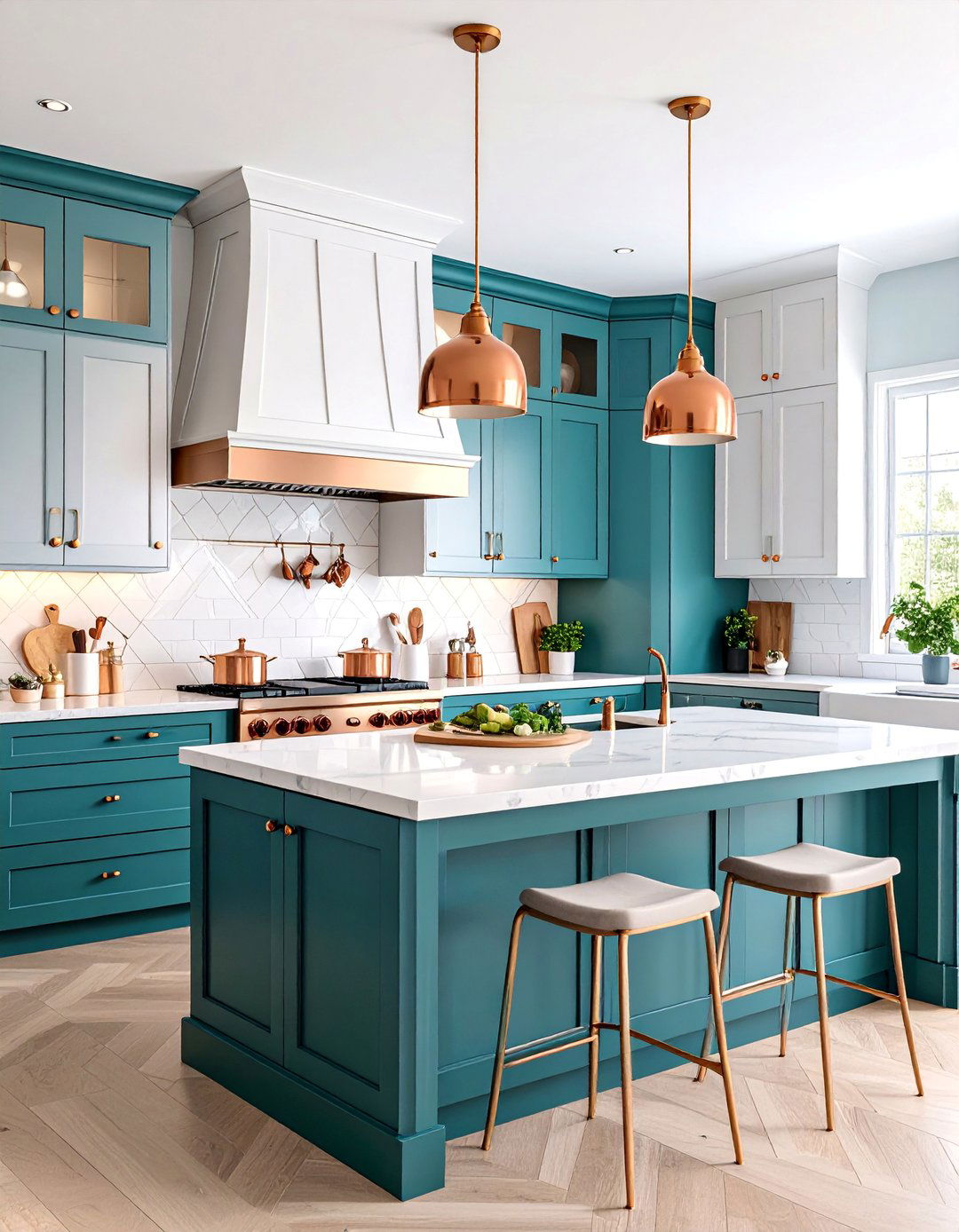 Teal and Copper Kitchen Design - 25 Ways to Decorate With Jewel Tones