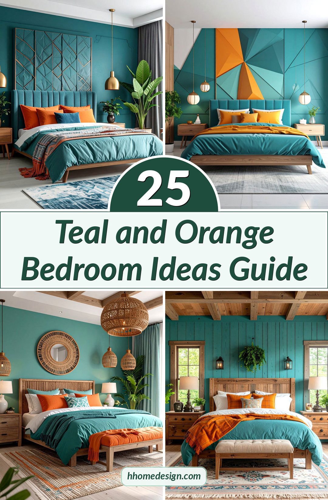 25 Teal and Orange Bedroom Ideas Guide