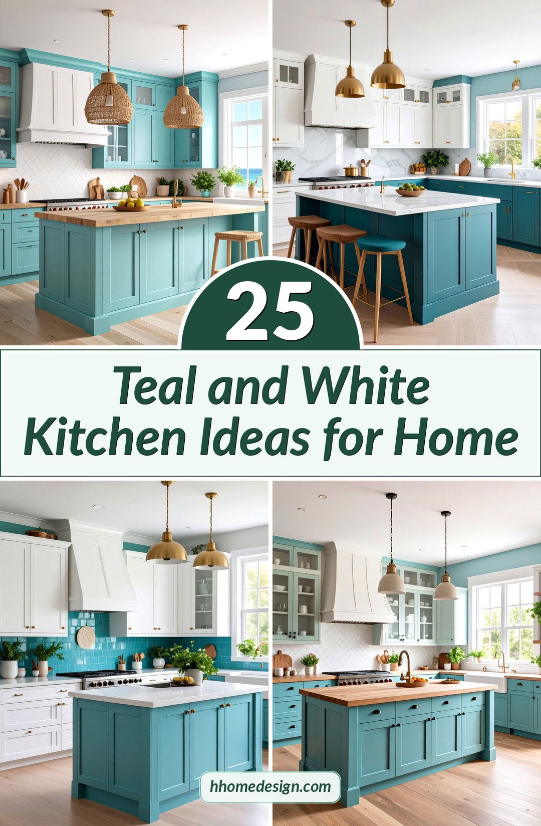 25 Teal and White Kitchen Ideas for Home