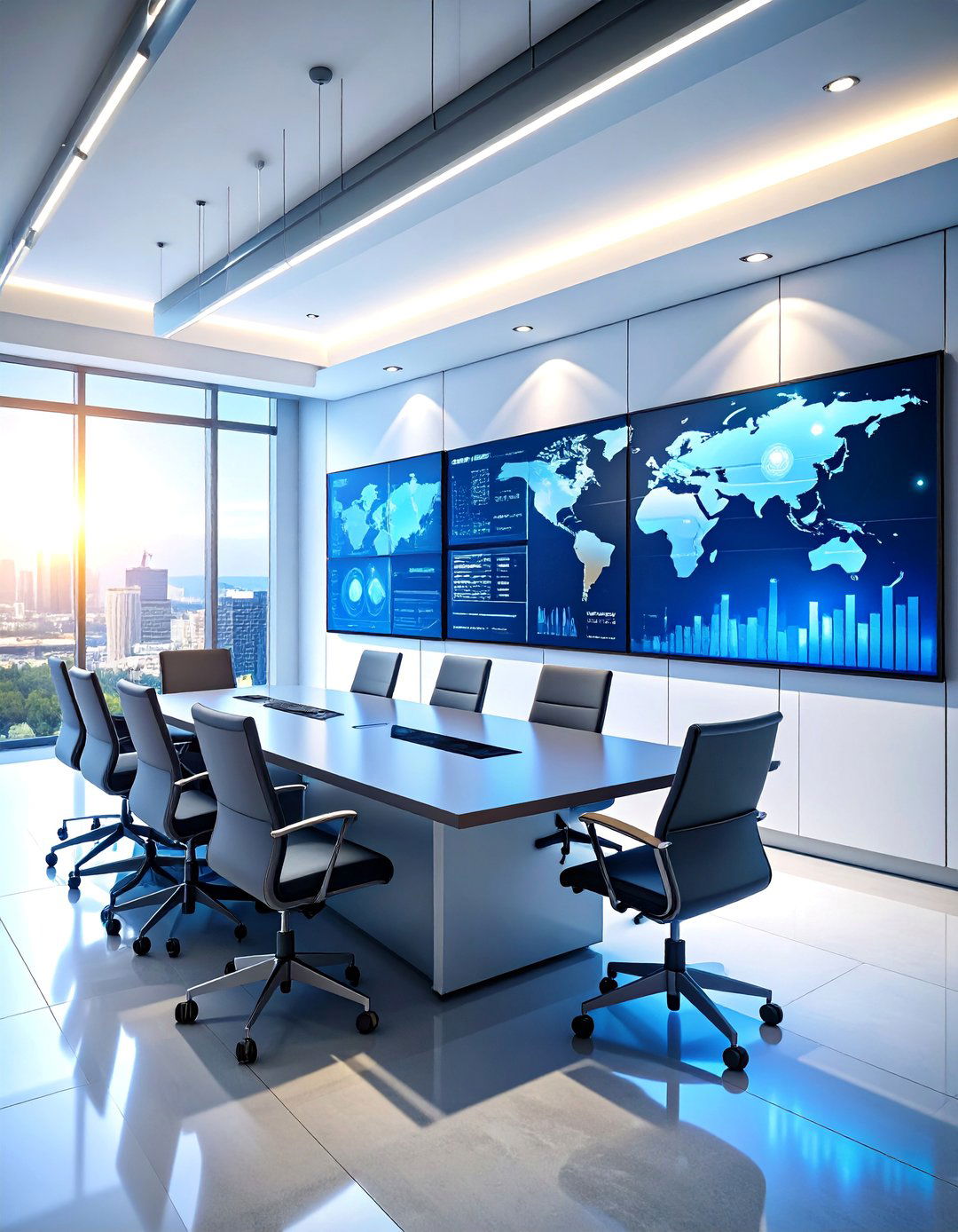 Tech Integrated Conference Room with Interactive Display Systems - 25 Conference Room Design Ideas and Inspiration