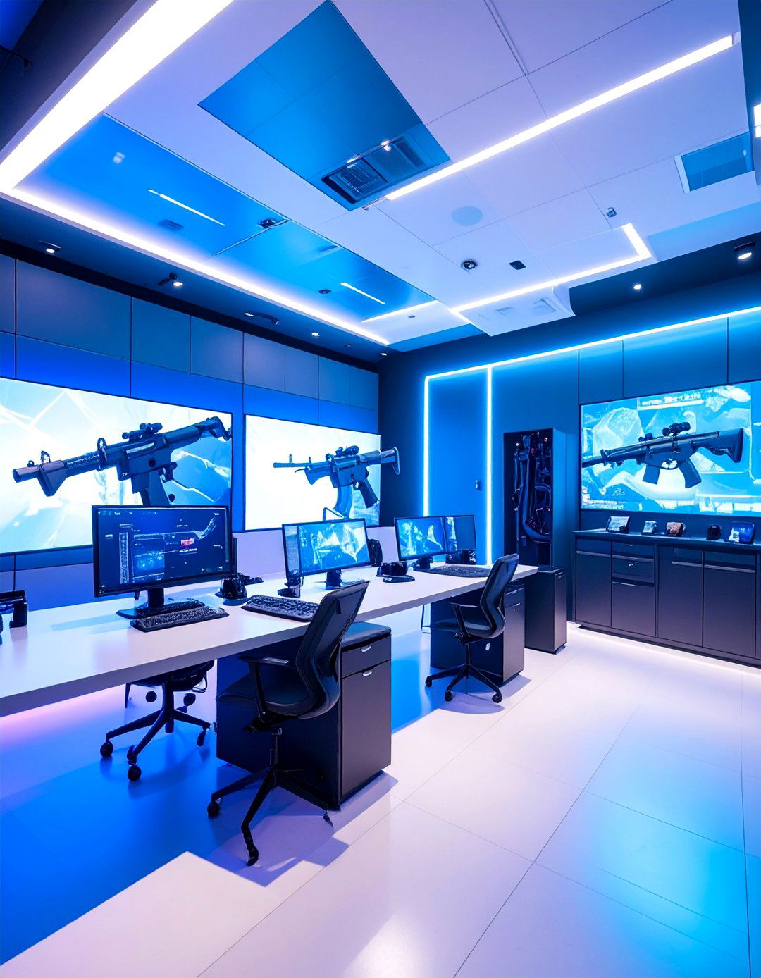 Tech Integrated Gun Room with Digital Inventory Systems - 25 Gun Room Ideas