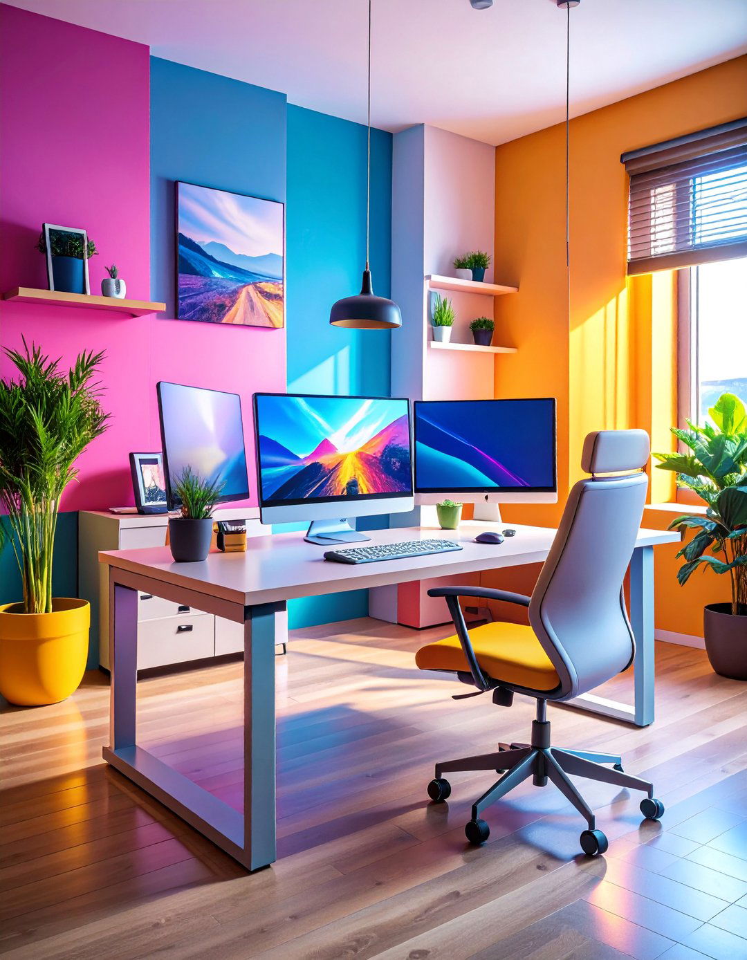 Tech Integrated Smart Office with Automated Features - 25 Spare Room Ideas