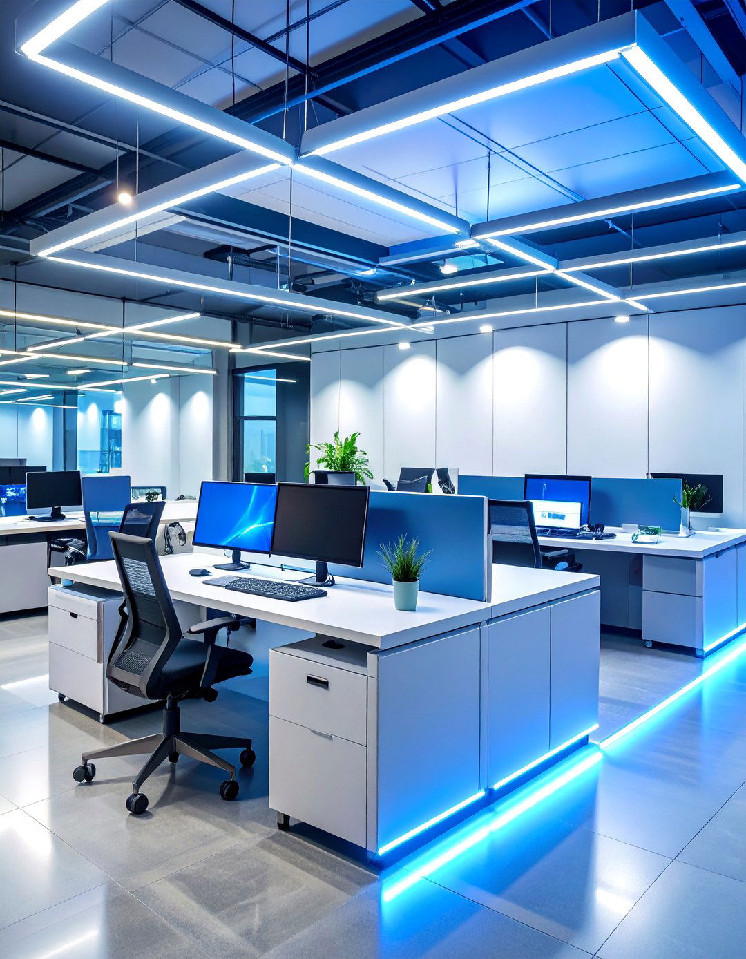 Tech Savvy Digital Integration - 25 Cubicle Decor Ideas
