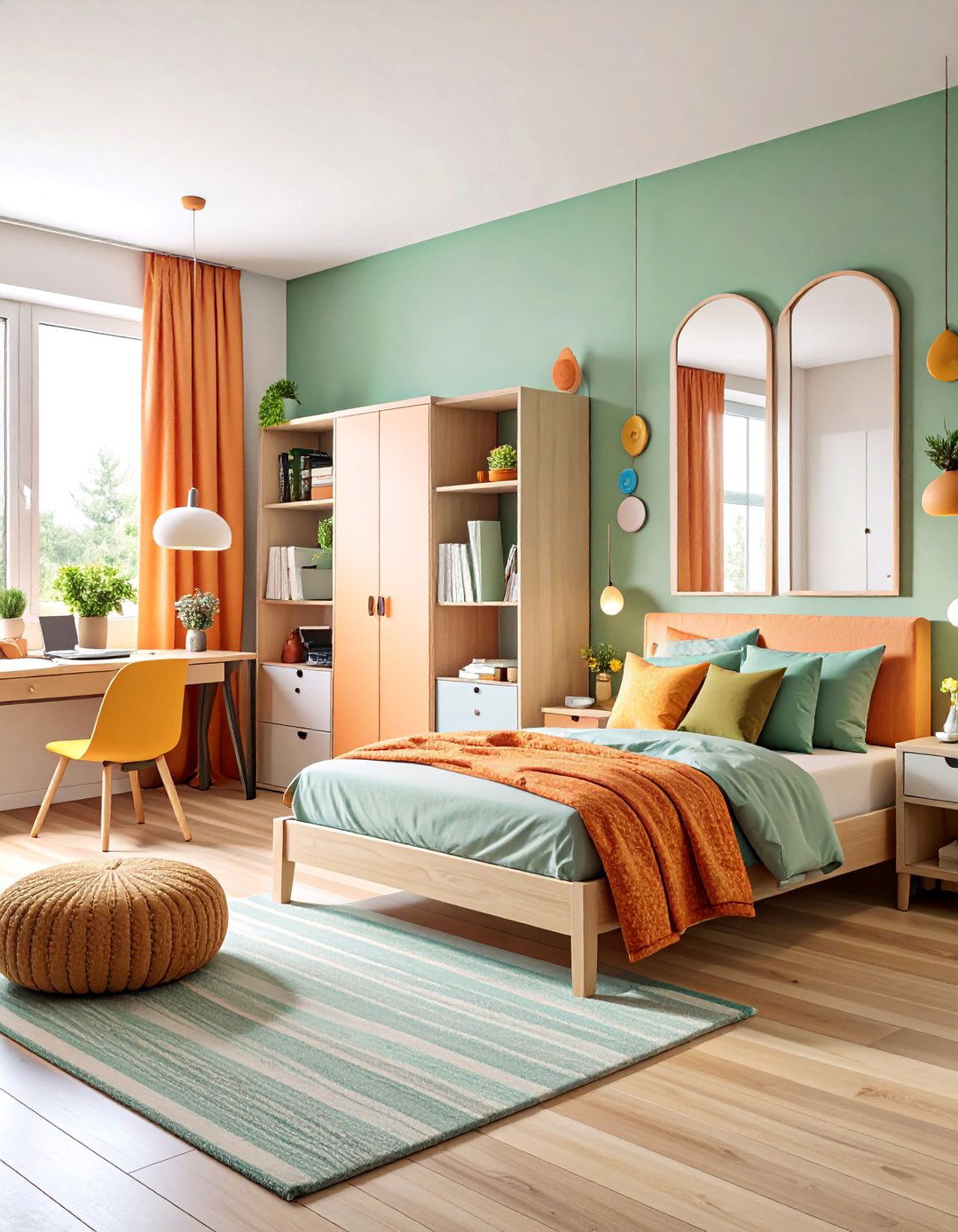 Teen Friendly Contemporary Design - 25 Shared Kids' Room Design Ideas