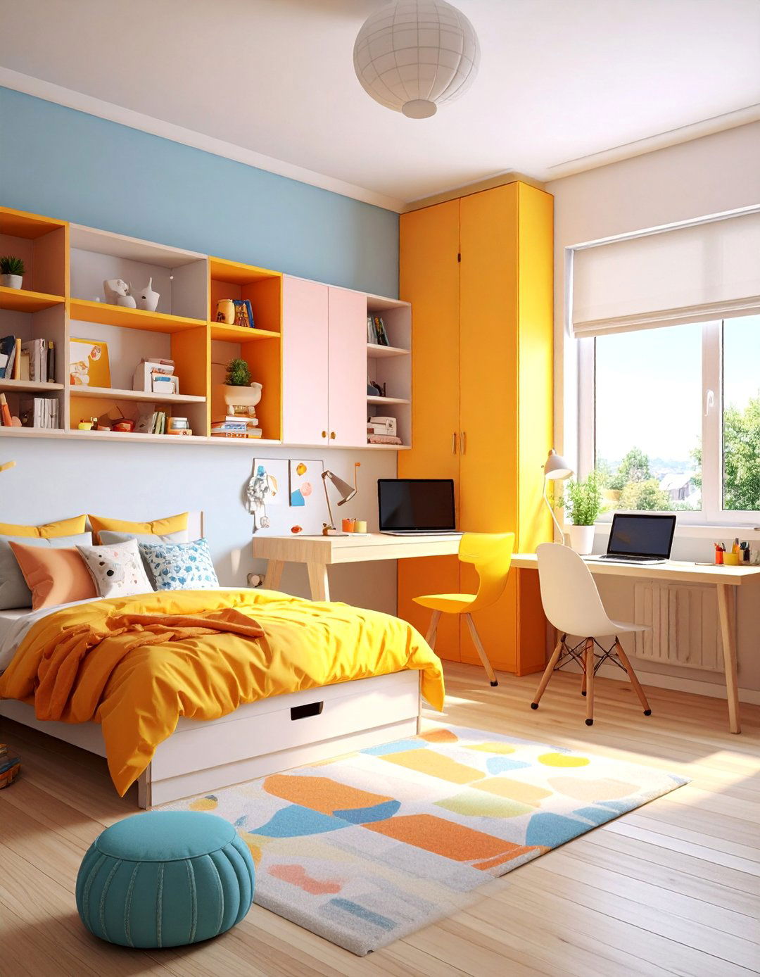 Teenage Grey and White Bedroom with Personal Expression - 25 Grey and White Bedroom Ideas
