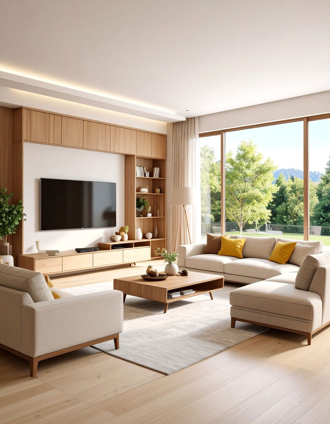 Television Centered Family Entertainment Room - 25 1950s Living Room Ideas