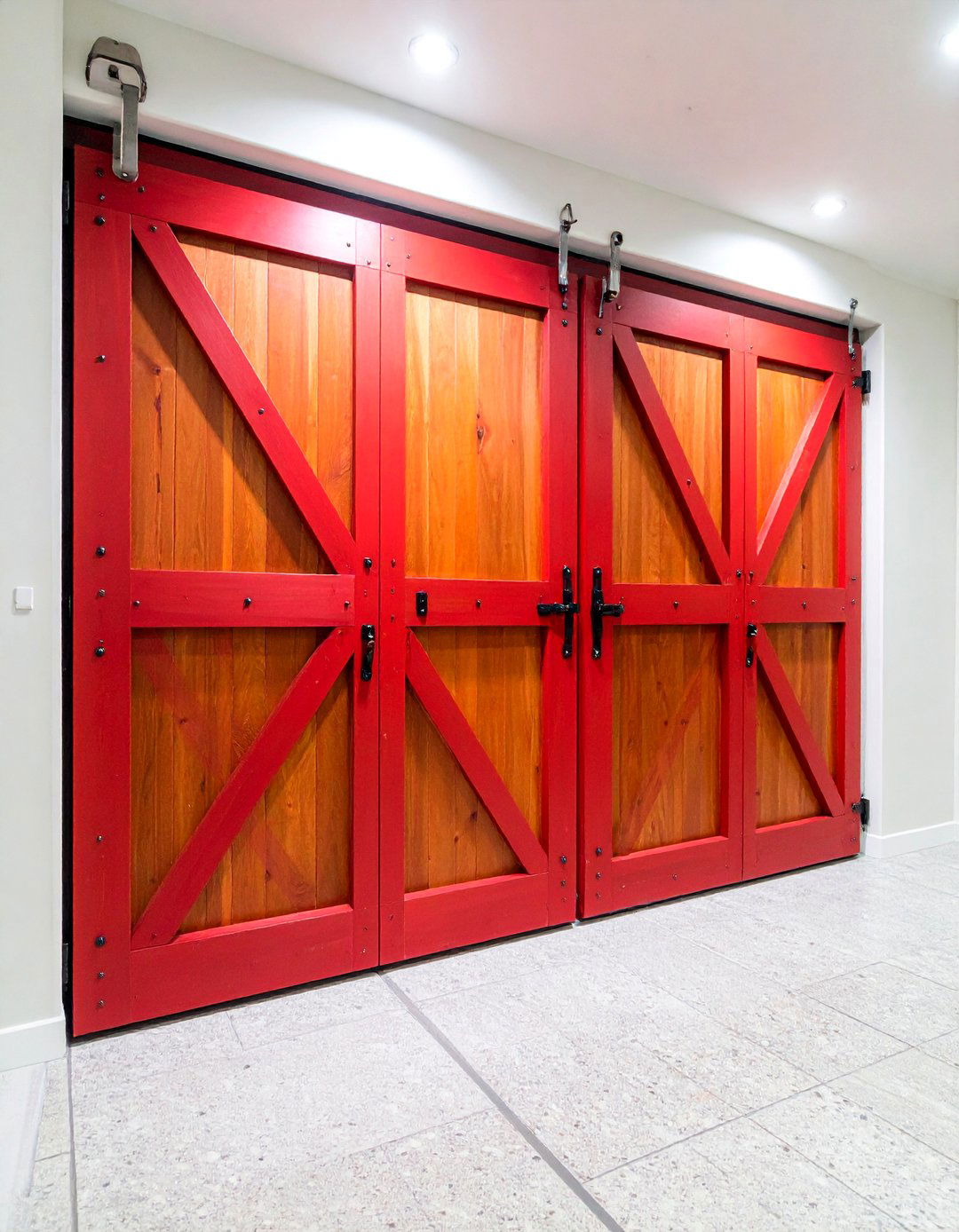 Temperature Controlled Barn Door for Wine Storage - 25 Barn Door Ideas