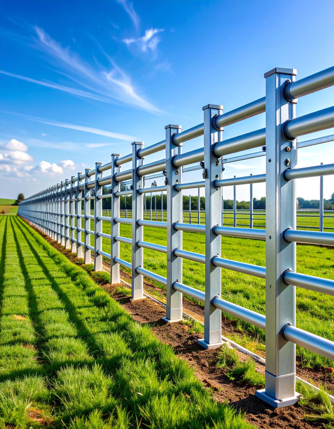 Temporary Panel Farm Fence for Livestock Management - 25 Farm Fence Ideas