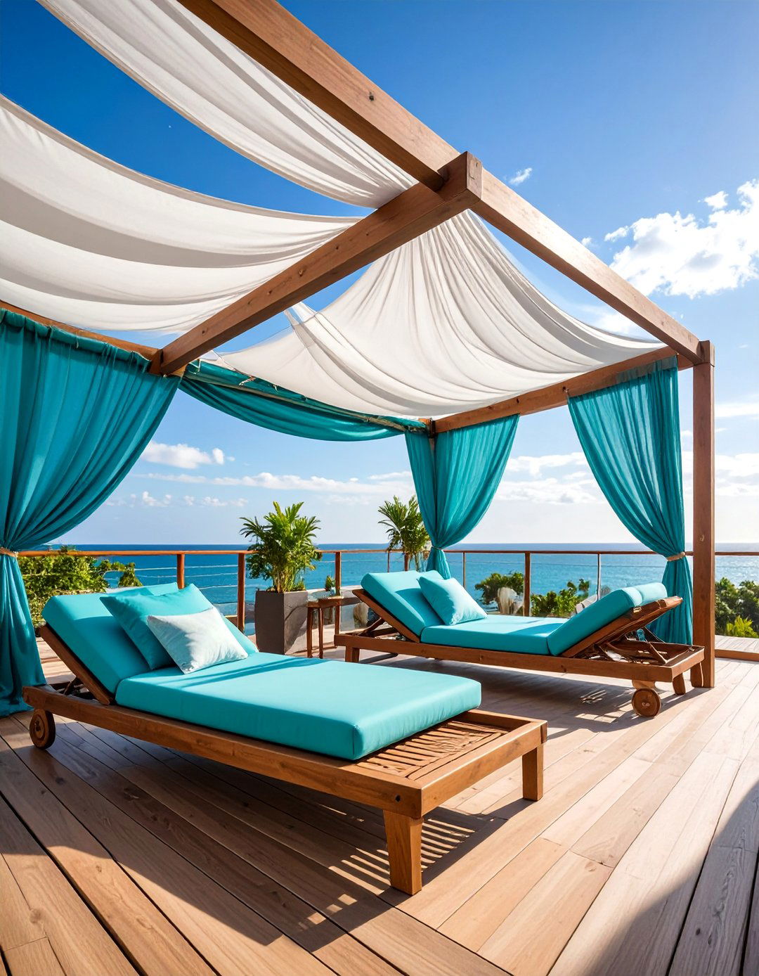 Tensioned Sailcloth Pergola Roof - 25 Pergola Roof Ideas