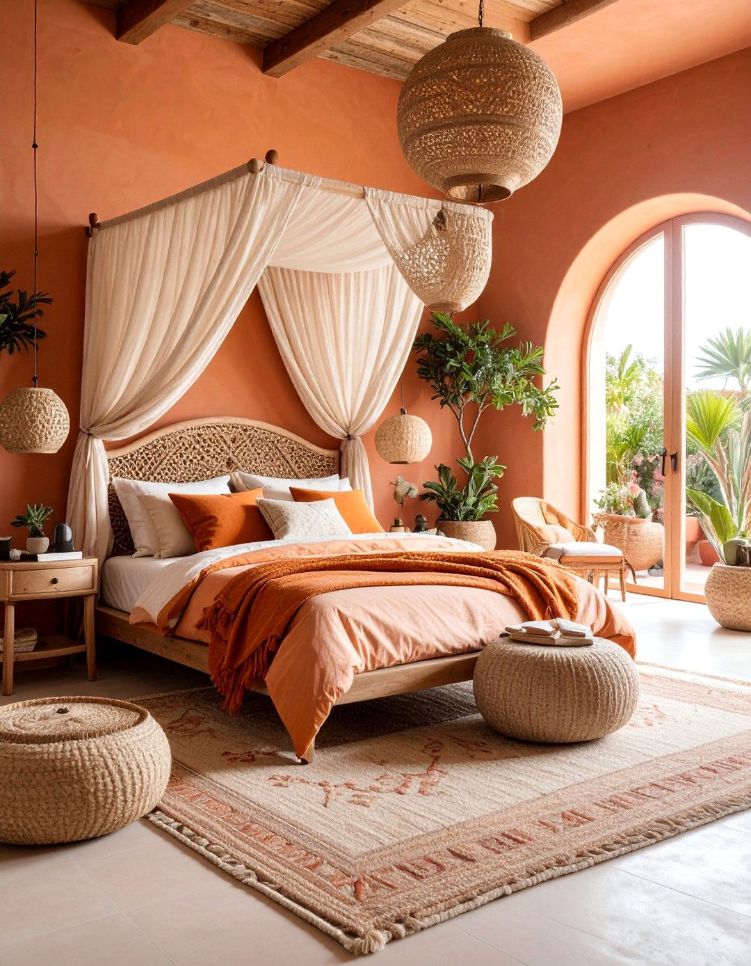 Terracotta Bedroom with Mediterranean Villa Vibes - 25 Terracotta Bedroom Ideas
