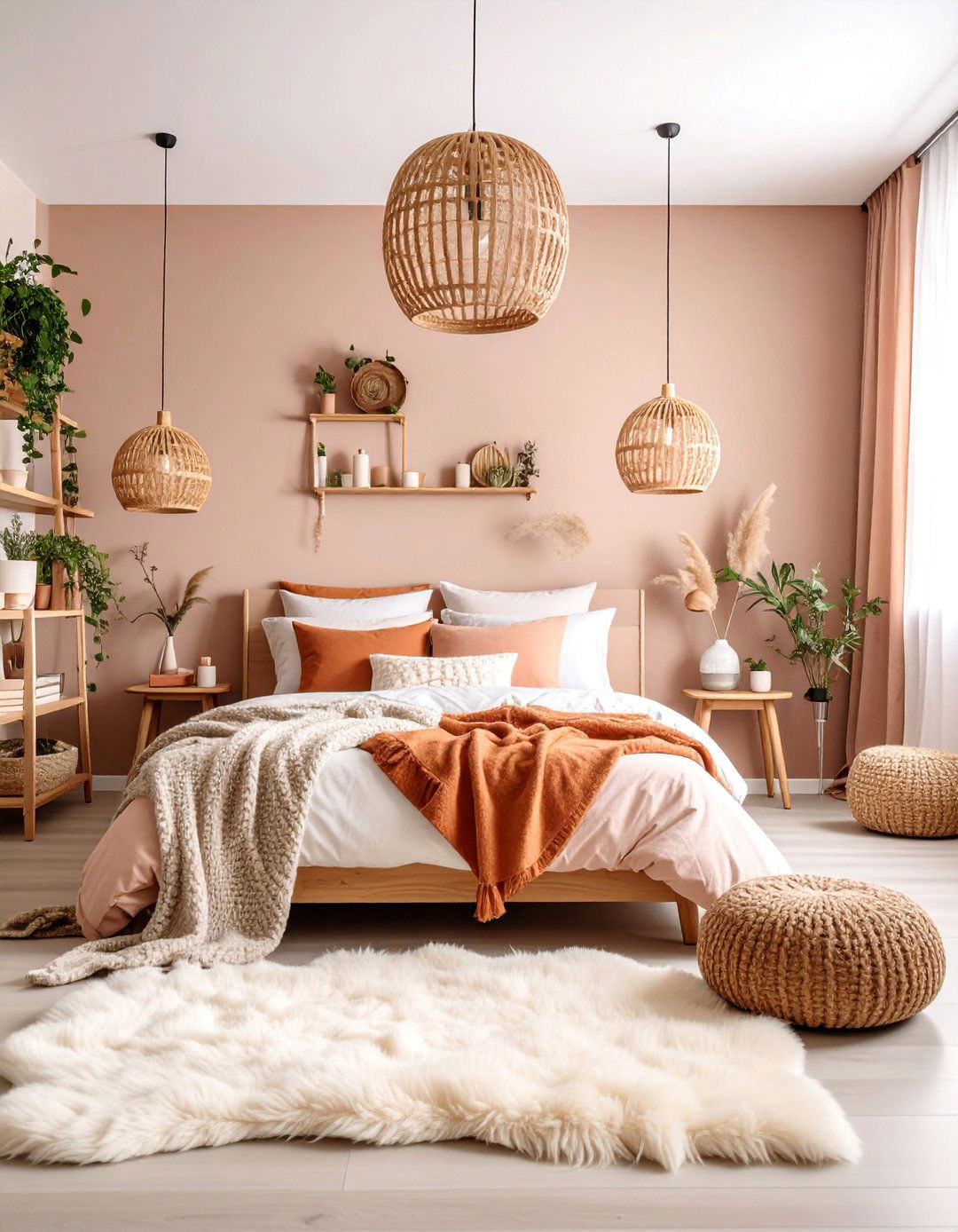 Terracotta Bedroom with Scandinavian Hygge Feel - 25 Terracotta Bedroom Ideas