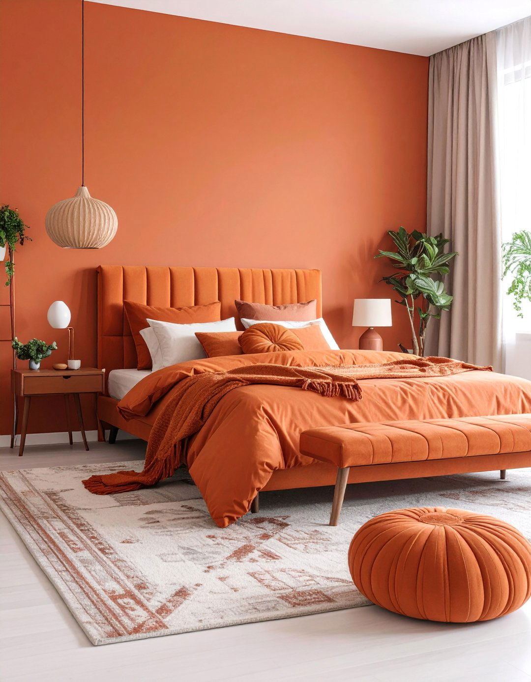 Terracotta Bedroom with Terracotta on Terracotta Monochrome - 25 Terracotta Bedroom Ideas