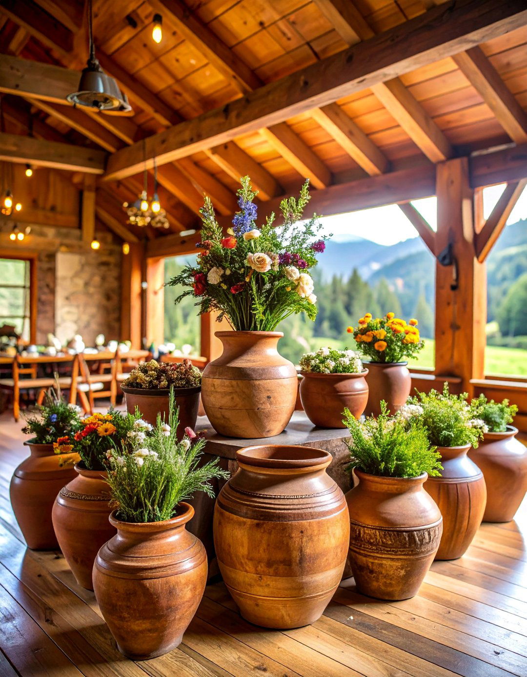 Terracotta Mountain Lodge Wedding Style - 25 Terracotta Wedding Décor Ideas
