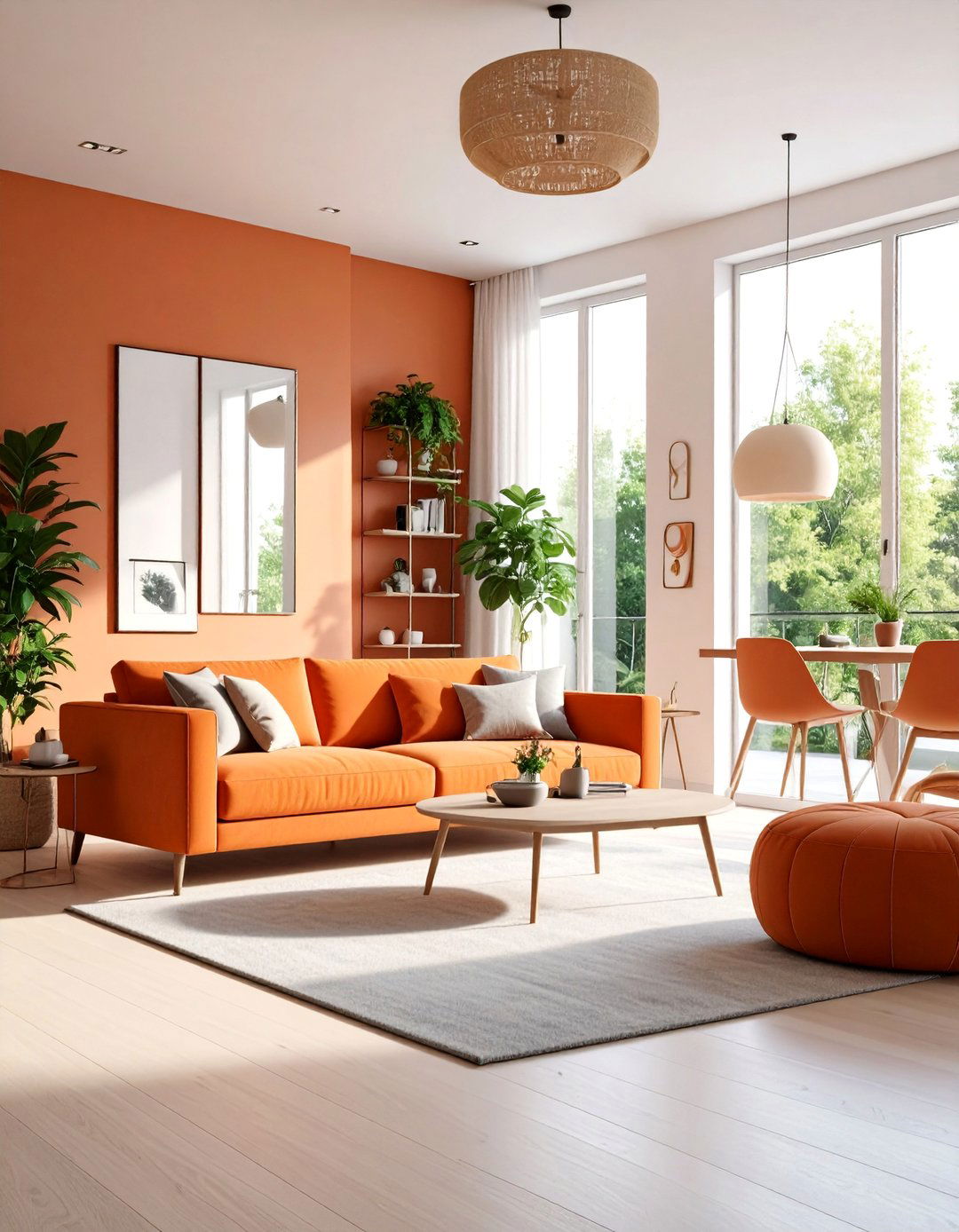 Terracotta Studio Apartment Living Design - 25 terracotta living room ideas