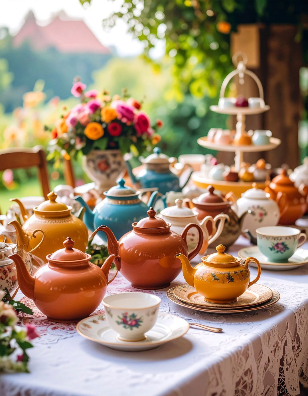 Terracotta Vintage Tea Party Wedding Theme - 25 Terracotta Wedding Décor Ideas